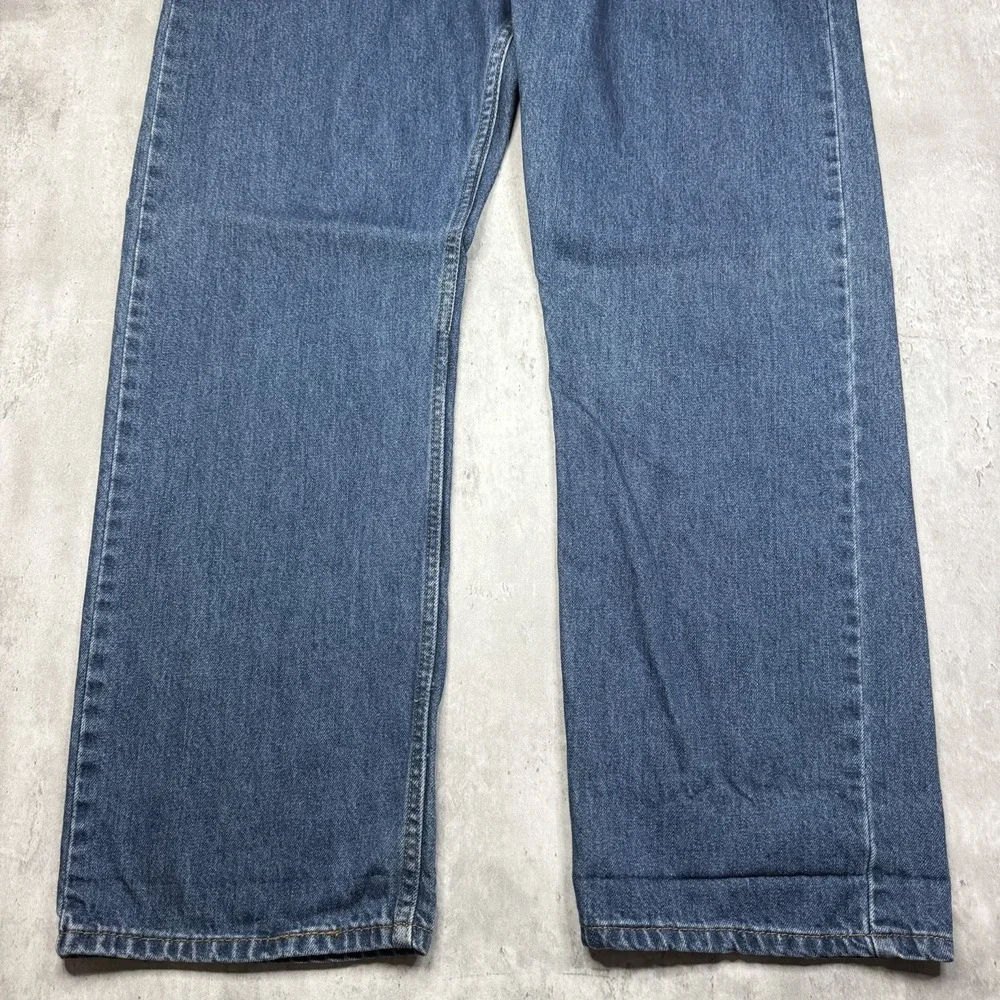 Vintage Y2K Levis 505 Jeans Mens 38x29 Med Wash Denim Straight Regular Fit USA